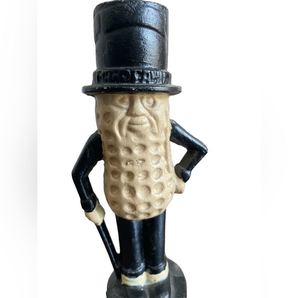 Vintage Cast Iron Mr Peanut Bank - Picture 4 of 8